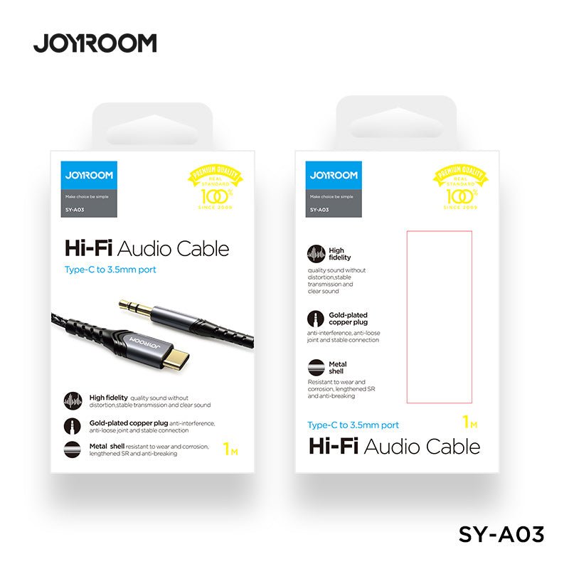 Joyrom Type-C To 3.5mm Hi-fi Audio Cable A03 - Mobile123