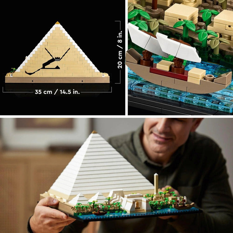 LEGO 21058 Architecture Great Pyramid of Giza Set for Adults - Mobile123