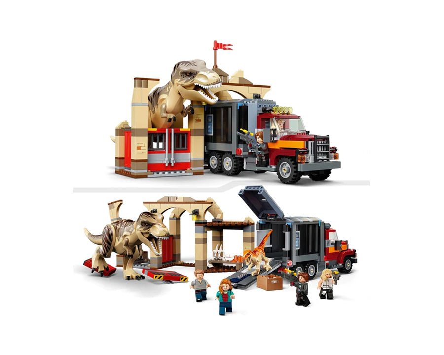 LEGO 76948 Jurassic World T. Rex & Atrociraptor Dinosaur Toy - Mobile123