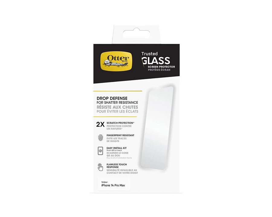 Otterbox Trusted Glass Screen Protector X2 for iPhone 14 Pro Max - Clear - Mobile123