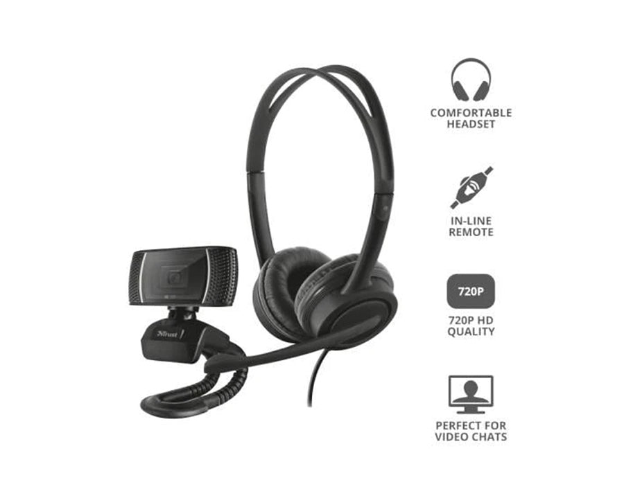 Trust 2-in-1 Headset & Microphone Home Office Bundle - Mobile123